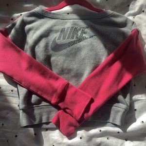Nike cropped off the shoulder crewneck